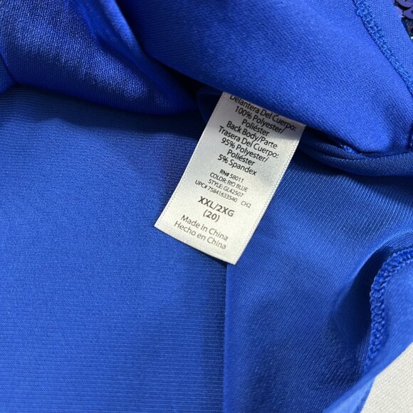 George Sparkly Blue Sequin Tank Top Size XXL Dressy Holiday Shell Party New - Picture 6 of 8